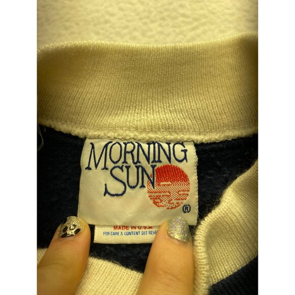 Vintage Morning Sun Cat & Birdhouse Sweatshirt #7167 - Picture 4 of 8